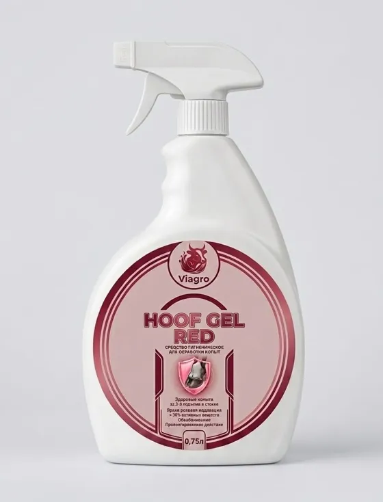 Viagro Hoof Gel Red — флакон с триггером 0,75 л