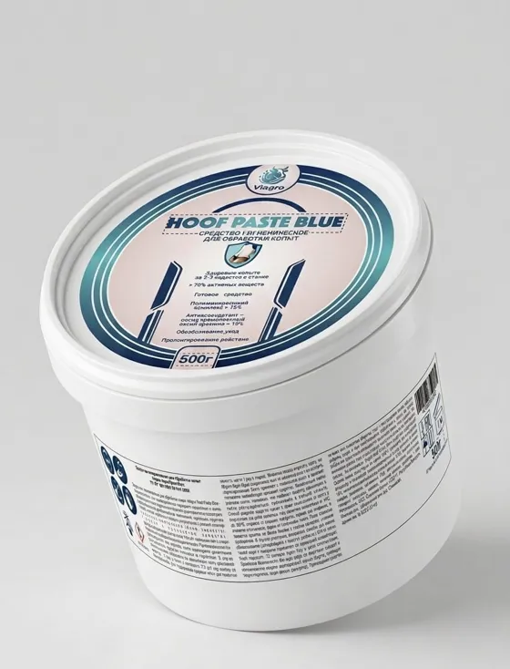 Viagro Hoof Paste Blue — ведро 500 г